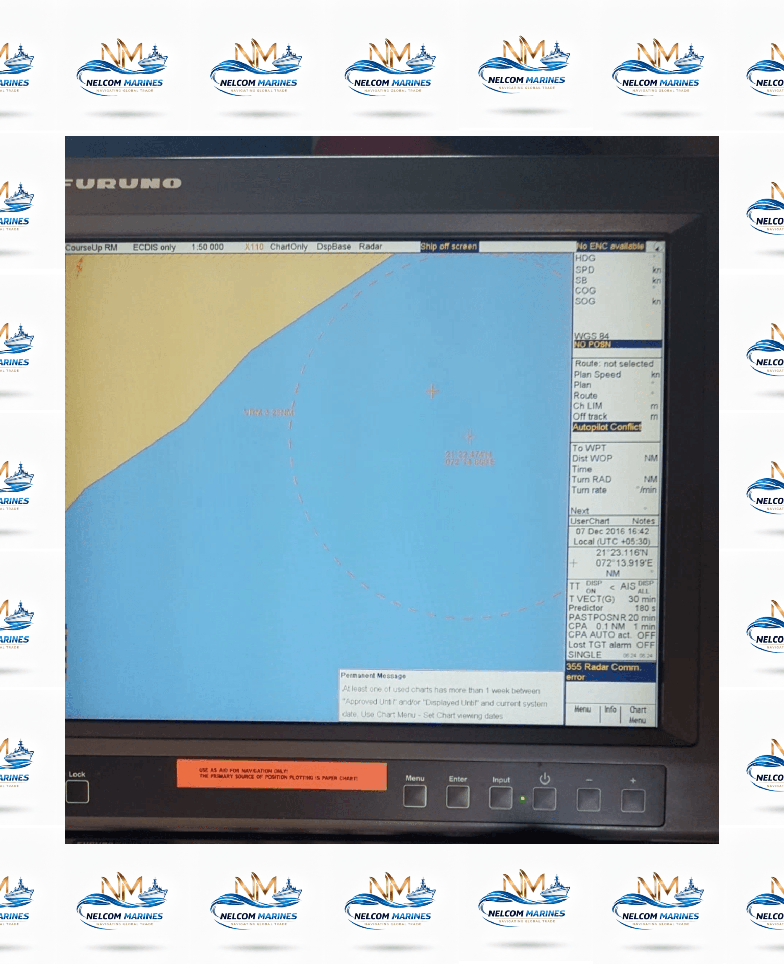 Used furuno MU 201CE MU 201CE MARINE DISPLAY UNIT - MARINE NAVIGATION Alang Spare Parts Market - View 4